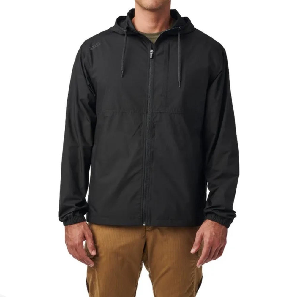 5.11 Tactical Men’s Black Jacket With Hood 2X XXL Outdoors